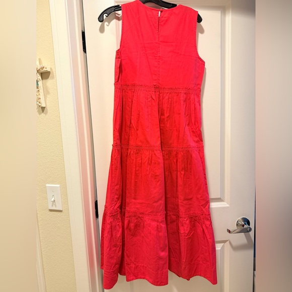 Madewell Coral Sleeveless Midi Dress in Heirloom Rose - Picture 10 of 14